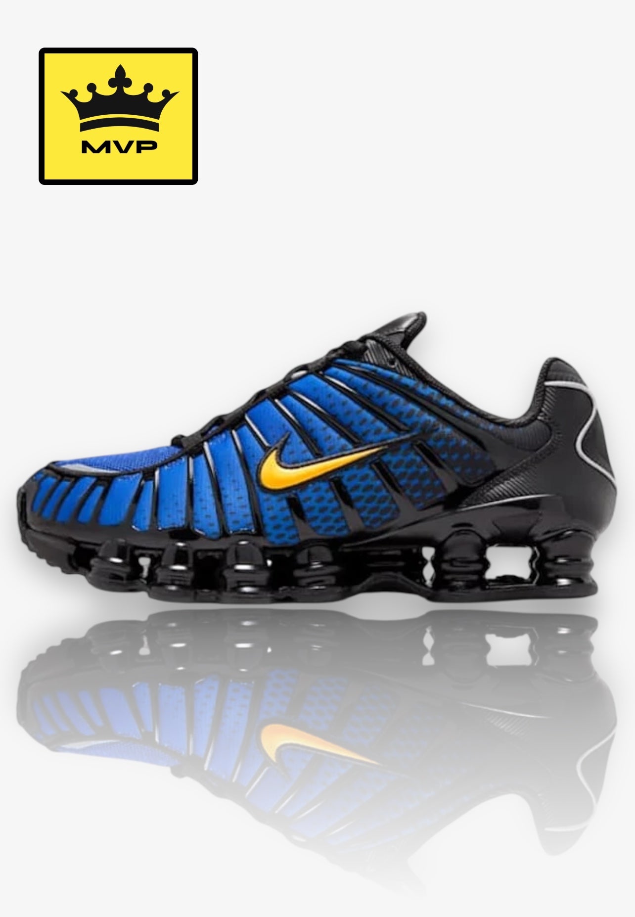Nike Shox Black Lyon Blue Varsity Maize